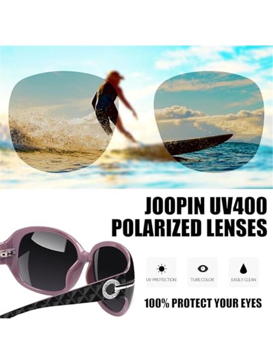 Oversized Rectangle Sunglasses UV400 Protection Shades for Women main image 4